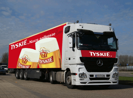 Vrachtwagen Tyskie
